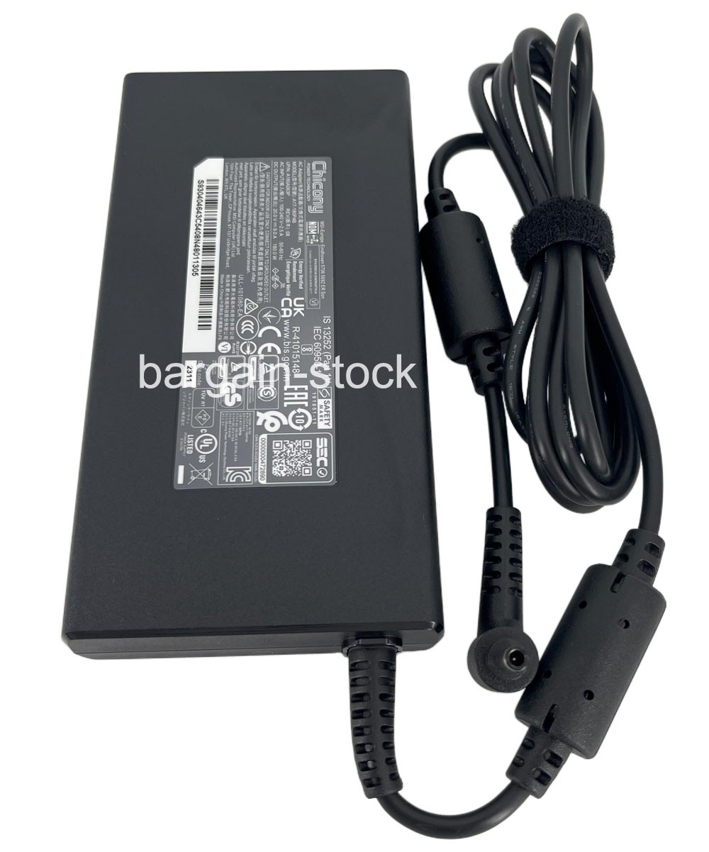 Original 180W AC Adapter Charger For MSI Katana GF66 GF76 Pulse GL66 GL76 20V 9A