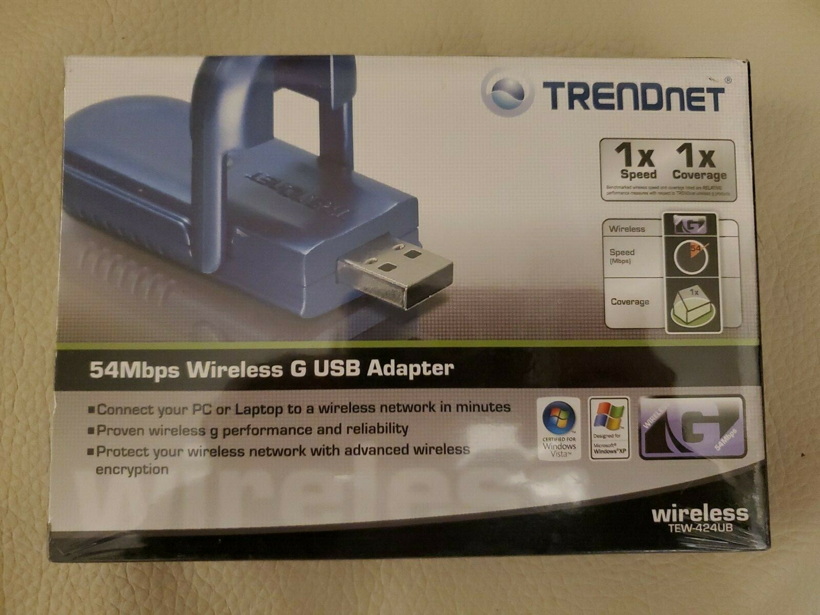 TRENDnet TEW-424UB Wireless Adapter Brand New Sealed in Box.