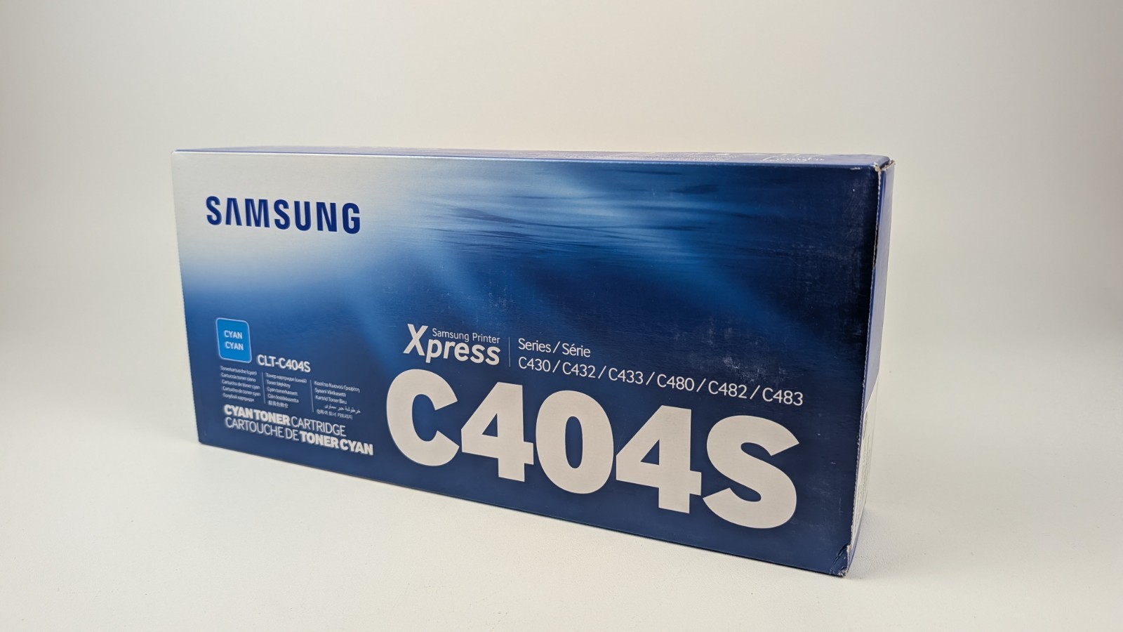 Genuine OEM Samsung/HP CLT-C404S Cyan/Blue Toner Cartridge (ST970A)