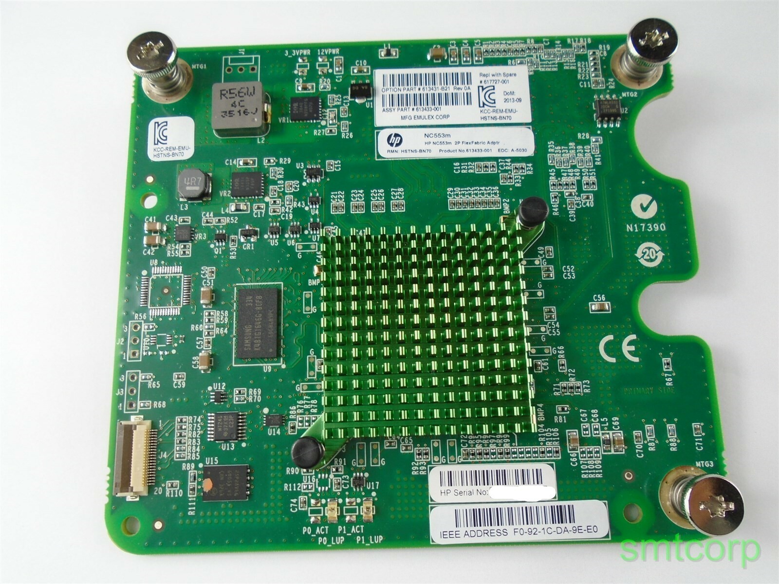 613431-B21 HP NC553M 10GB DUAL PORT FLEXFABRIC ADAPTER 