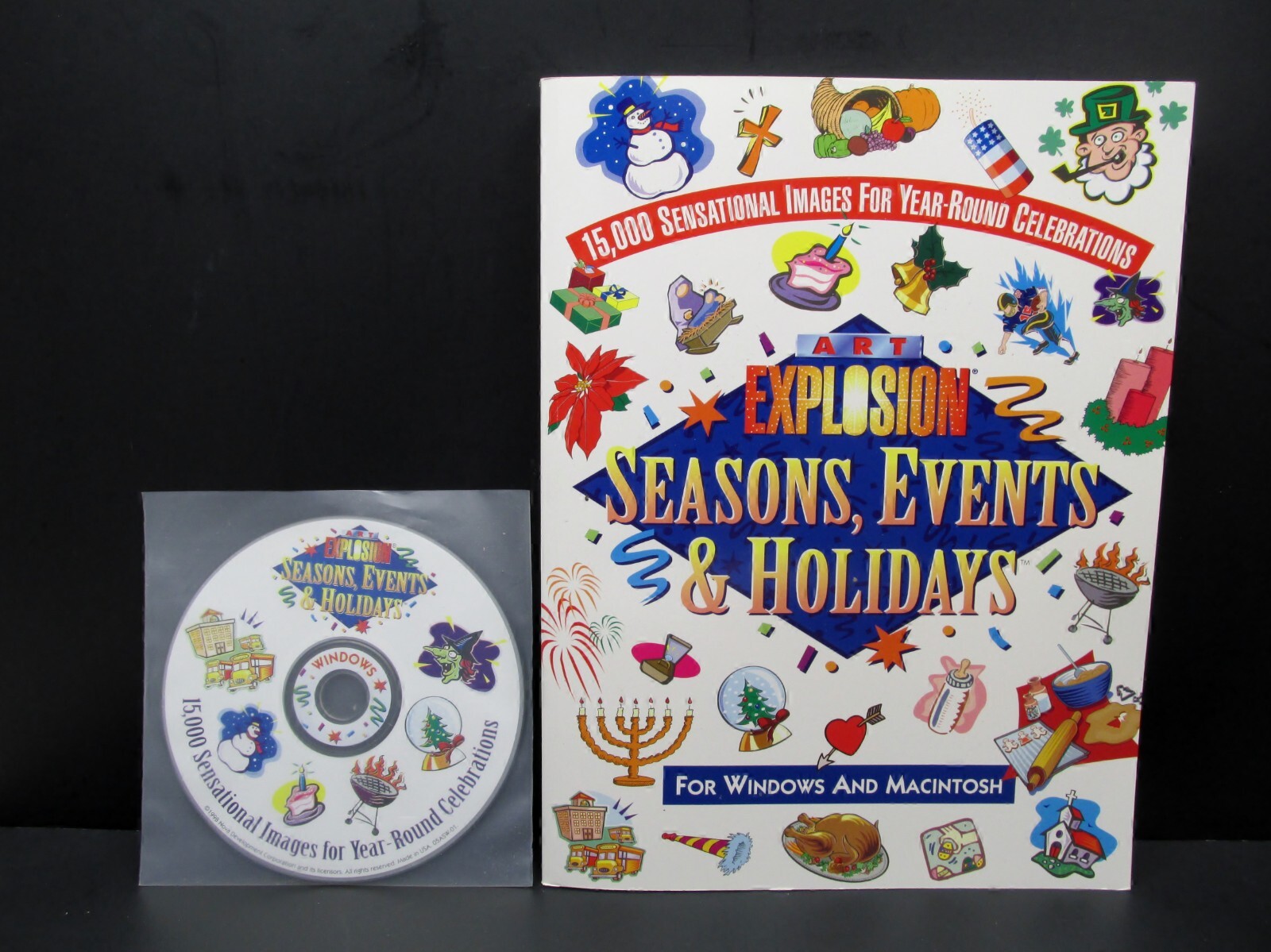 Art Explosion Seasons, Events & Holidays, Nova 1998, Never Used, No Box