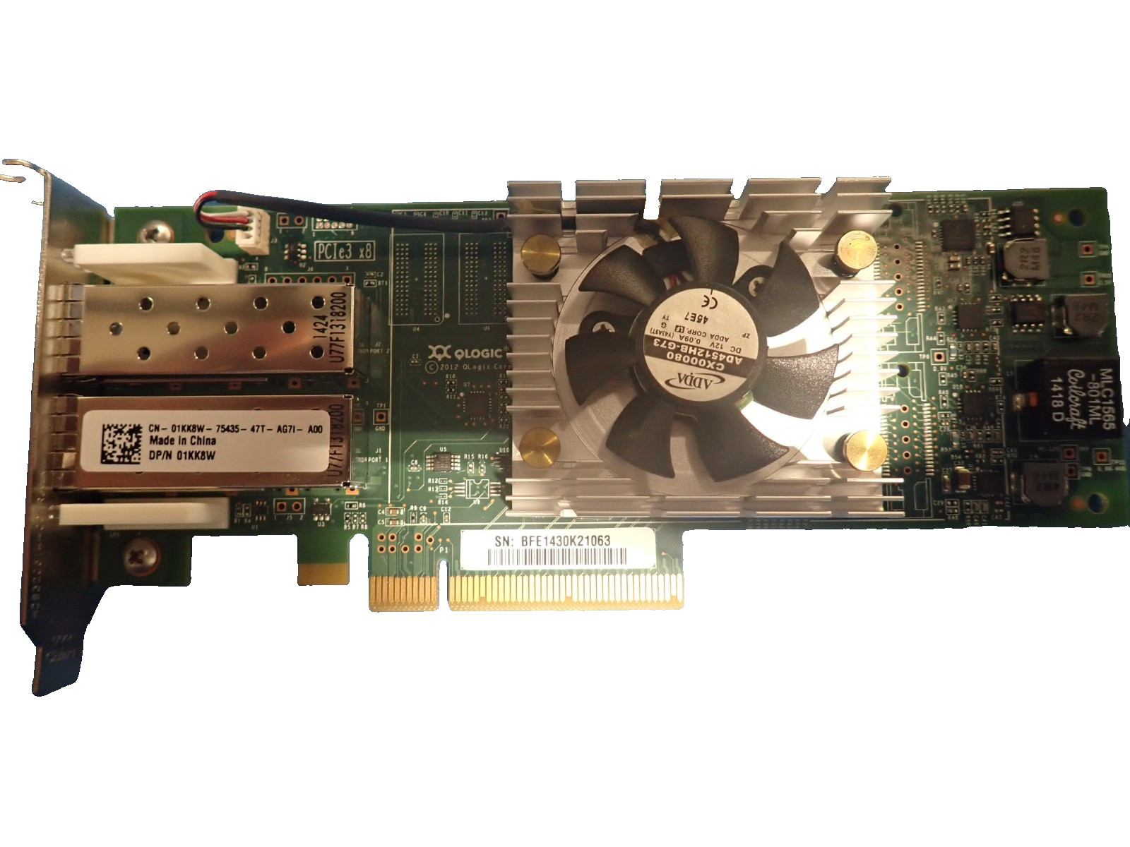 Dell 01KK8W QLogic QLE2662L-DEL Dual Port Network Fibre Channel Adapter Card