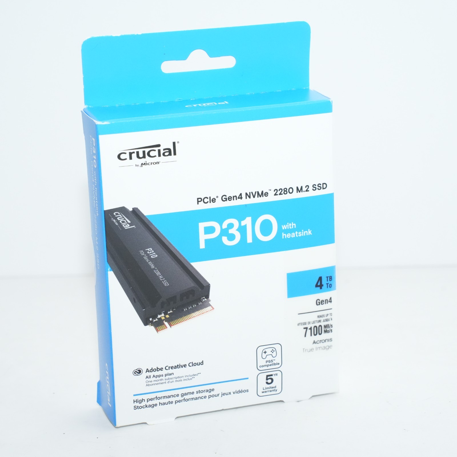 Crucial P310 Heatsink 4TB Internal SSD PCIe Gen 4 x4 NVMe Solid State Drive