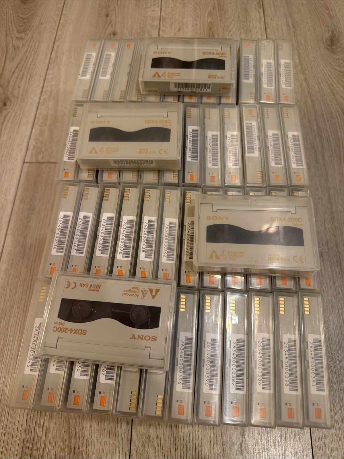 Sony AIT-4 Data Tape Lot of 100 SDX4-200C 200GB/520GB Open No Labels