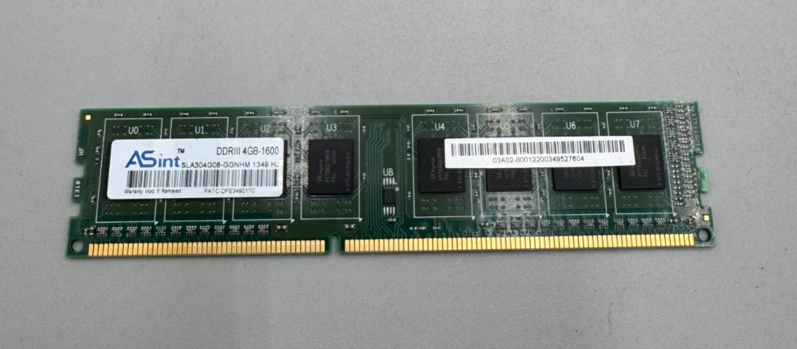 ASint 4GB DDR3 Desktop Computer Memory Module PC3 1600MHz Excellent