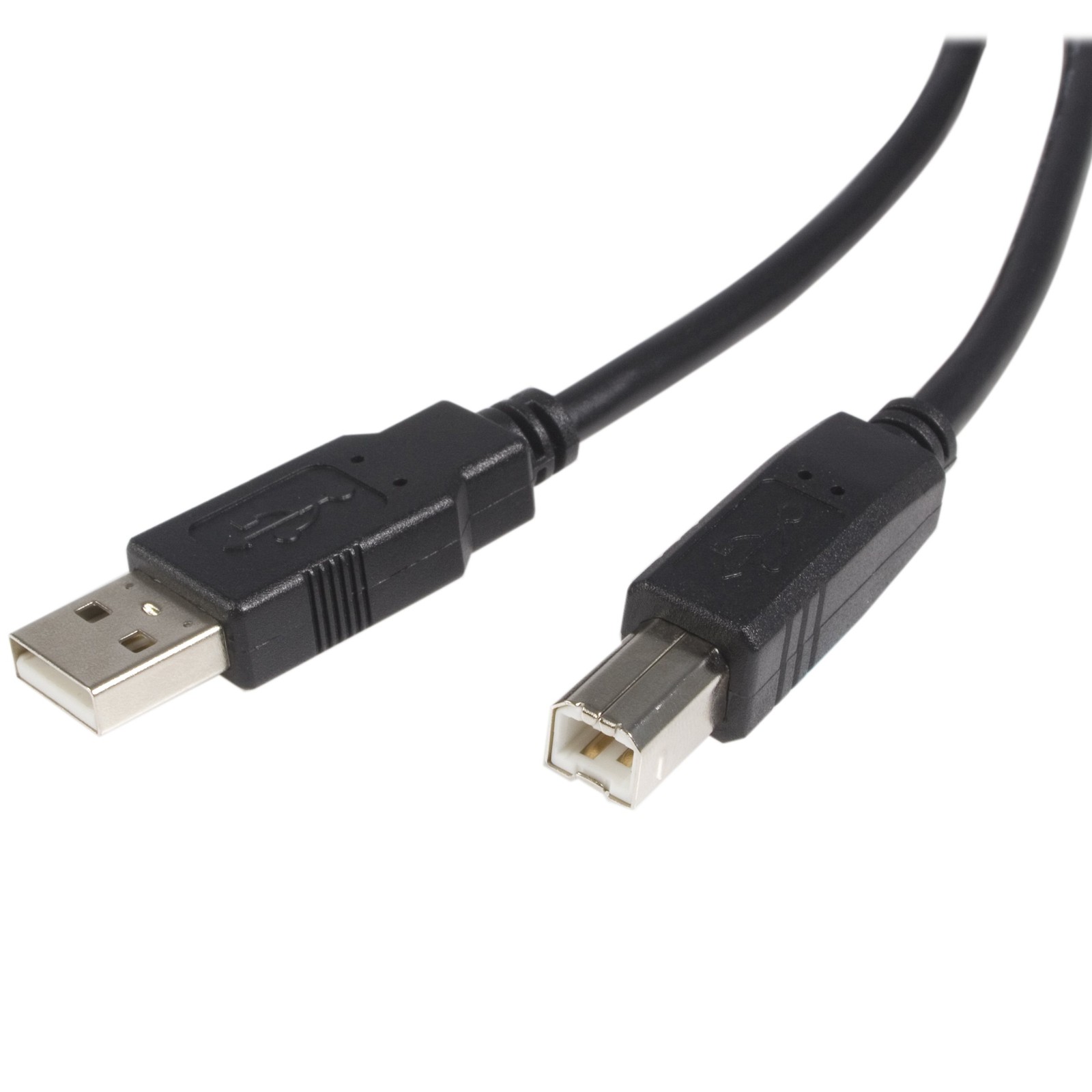 StarTech.com 10 ft USB 2.0 Certified A to B Cable - M/M - 10 / 3m, Black 