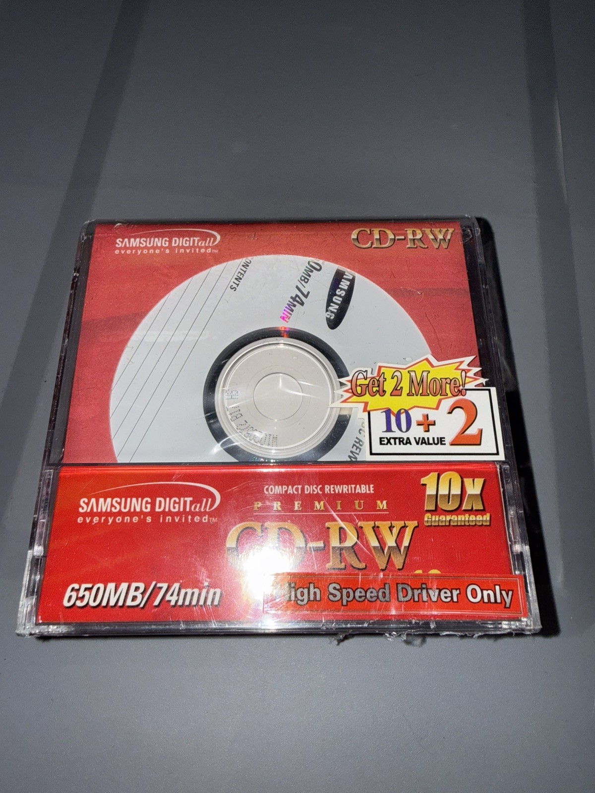 NEW SAMSUNG DIGITall Compact Disc Rewritable Premium CD-RW 650MB Lot of 24 cds