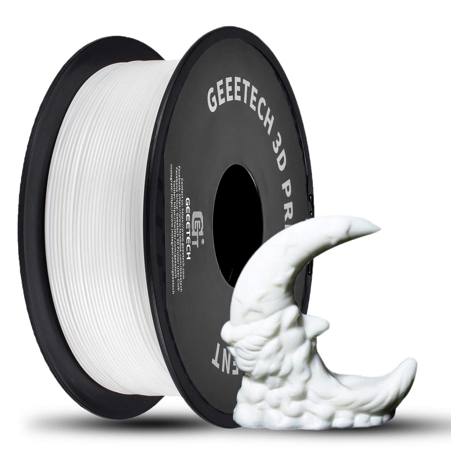 1KG/Roll Geeetech 1.75MM PLA Filament White FDM 3D Printer PLA Consumables US