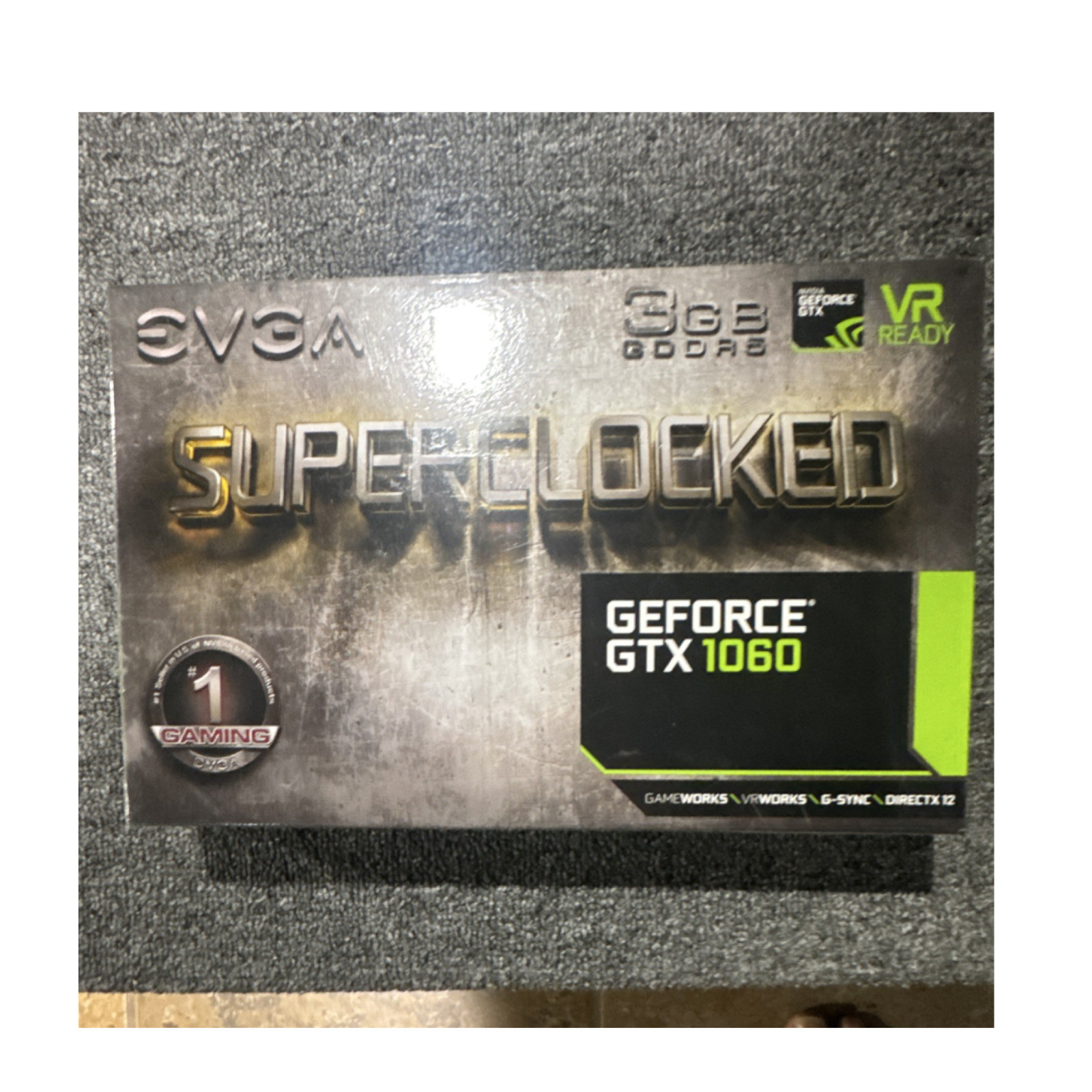 EVGA GeForce GTX 1060 3GB GDDR5 Superclocked VR Ready G-SYNC DirectX 12 HDMI