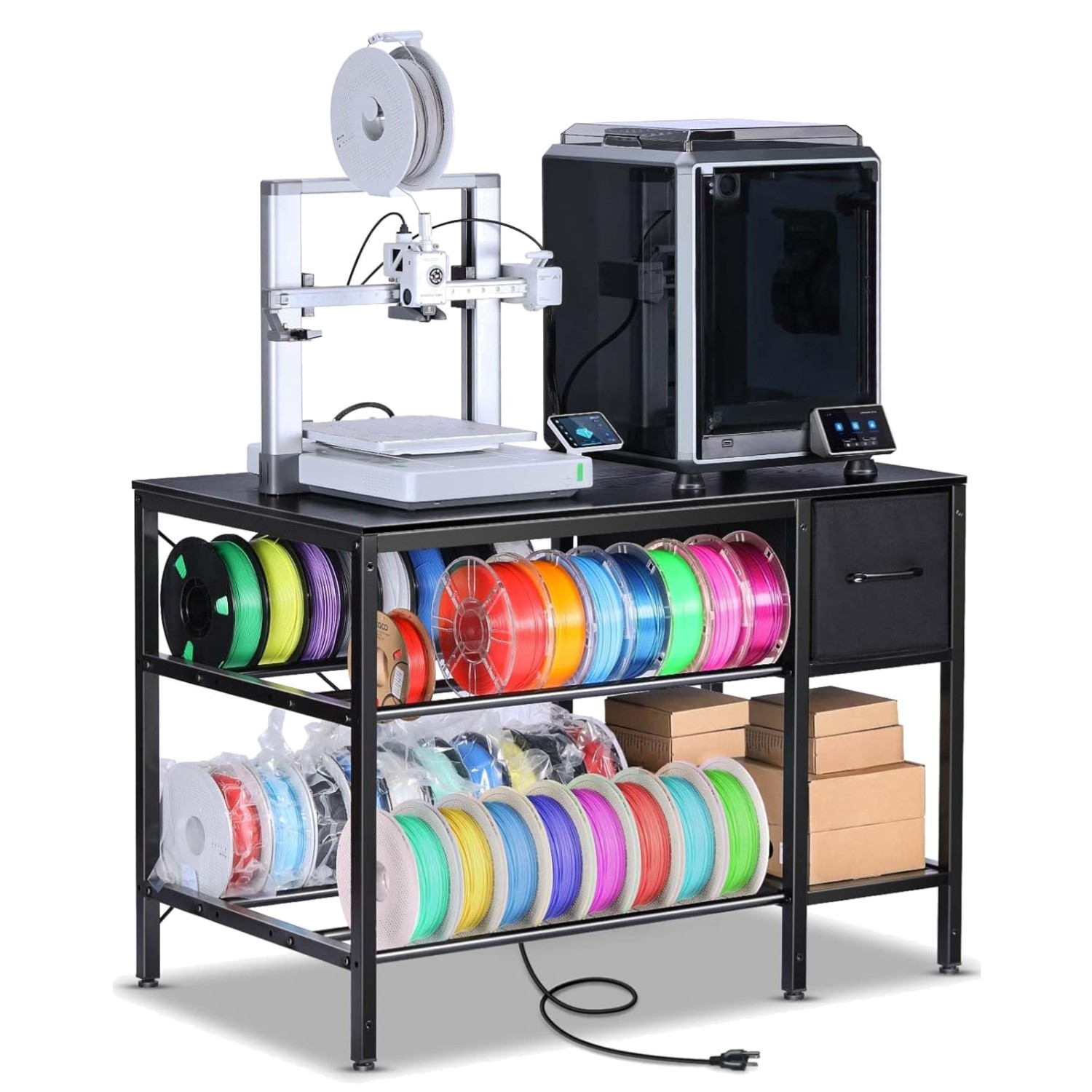 3D Printer Stand with Filament Storage
