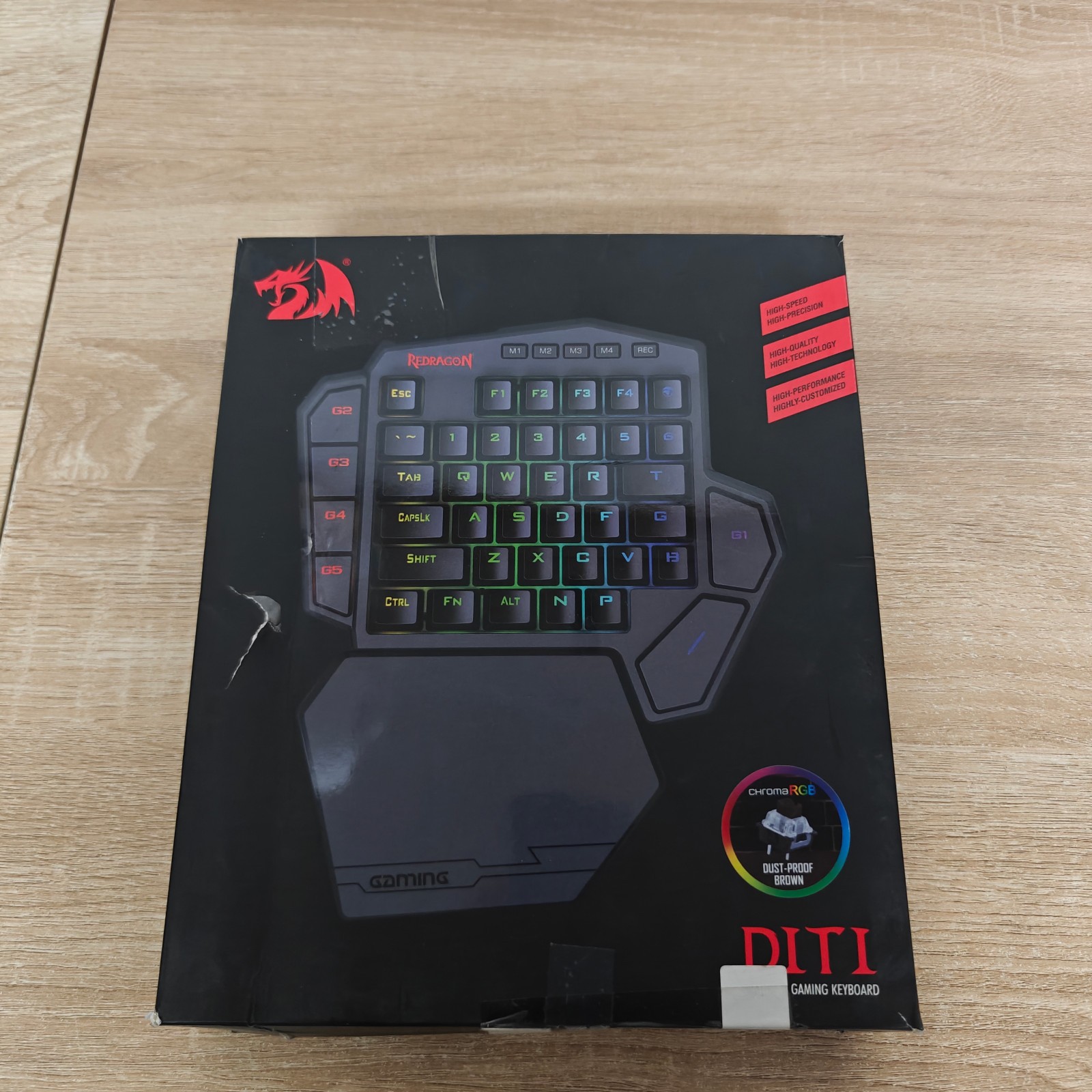 Redragon K585 DITI One-Handed RGB Mechanical Gaming Keyboard Brown Switches