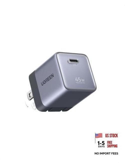 Nexode Air 45W USB C Charger Block, Foldable Plug Ultra Mini GaN Charger Grey