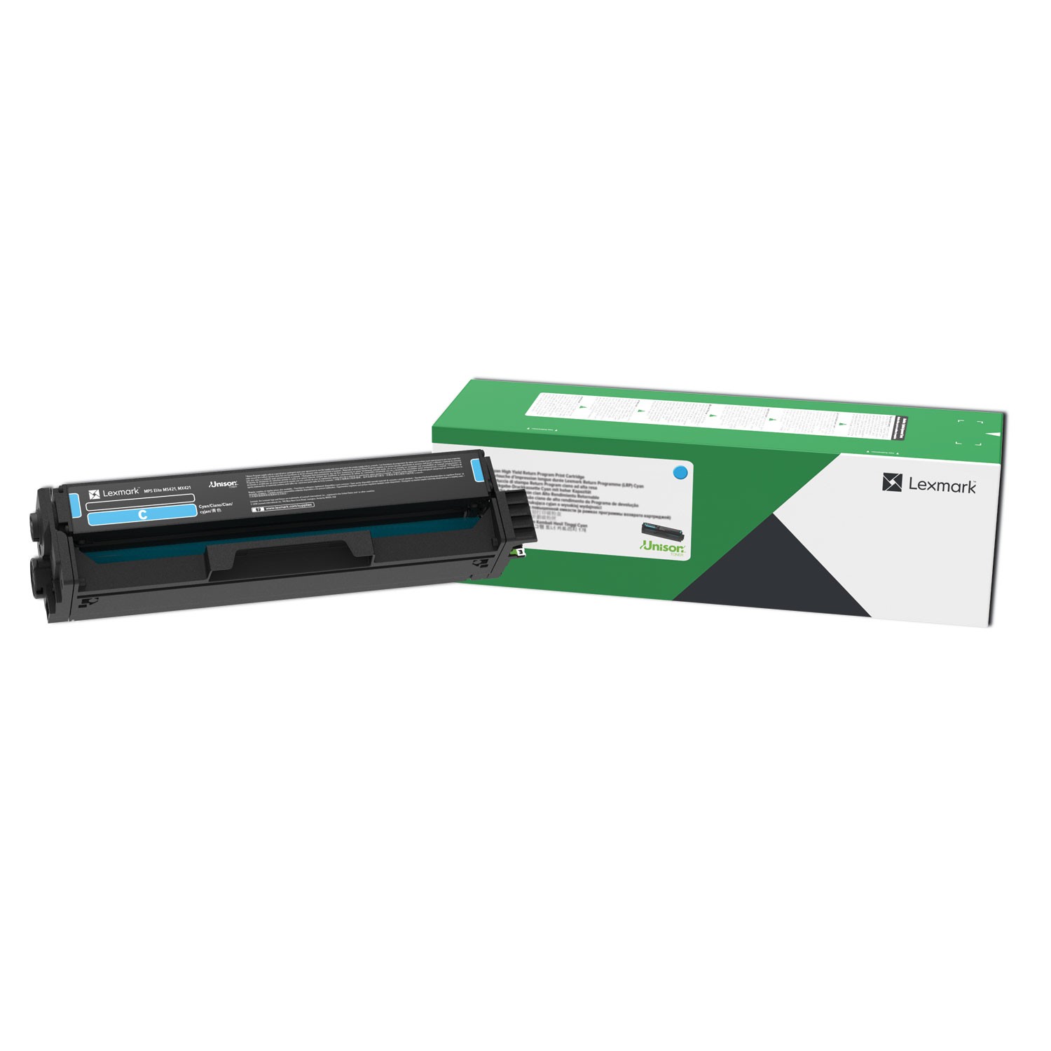 Lexmark C3210C0, Return Program Toner Cartridge, 1500 Page-Yield, Cyan