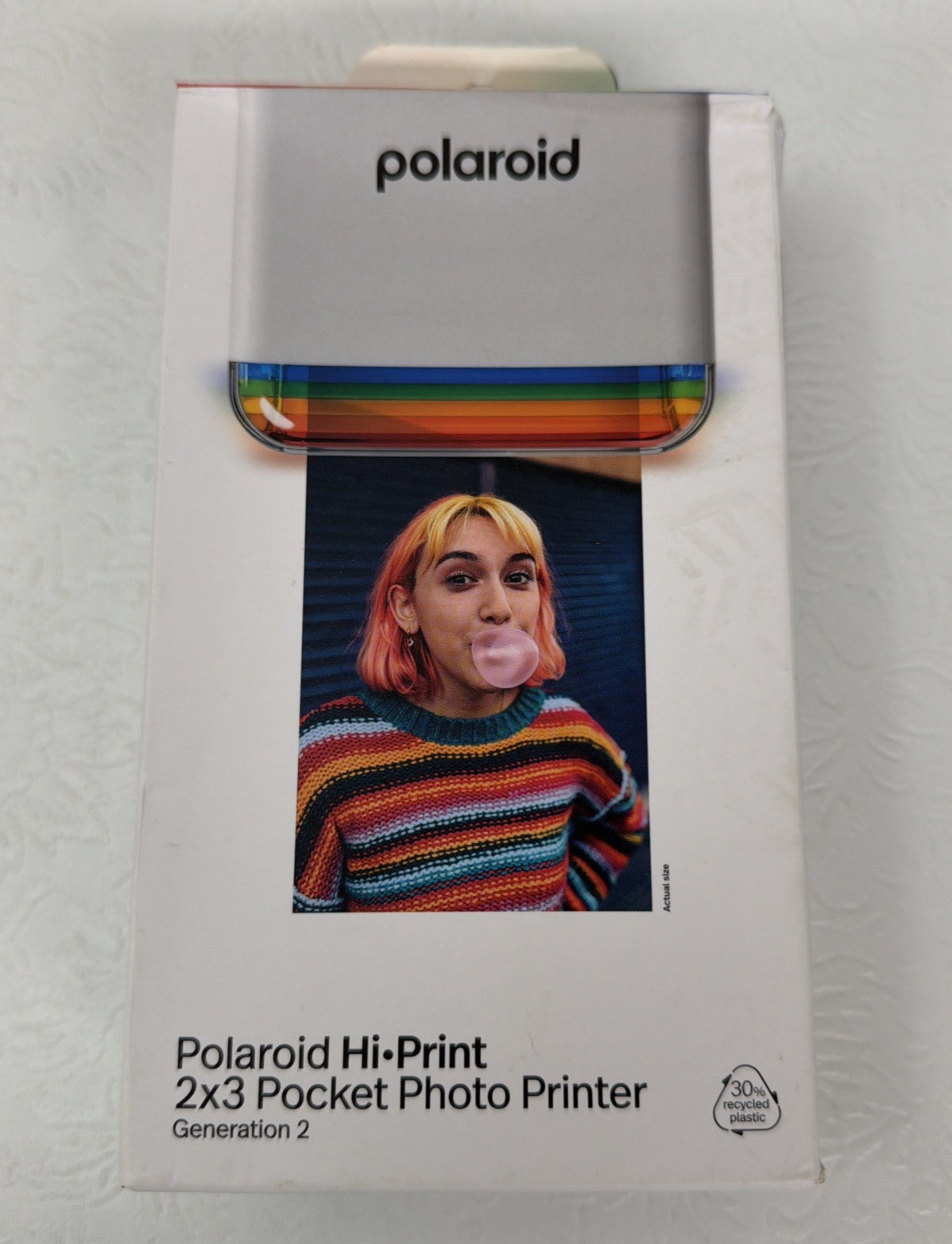 Polaroid Hi-Print 2x3 Gen 2 Pocket Photo Printer White Bluetooth 009128. New