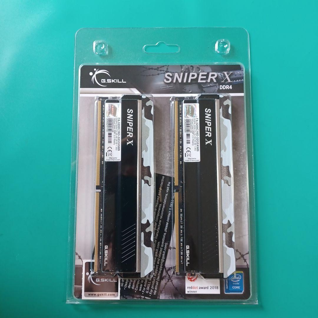 G.SKILL SNIPER X DDR4 16GBx2 Memory Kit 2 Modules 32GB Total Unopened
