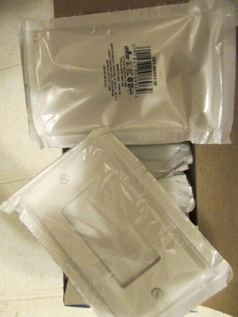 Leviton Decora White 1 gang Thermoset Plastic GFCI/Rocker Wall Plate 20 pack