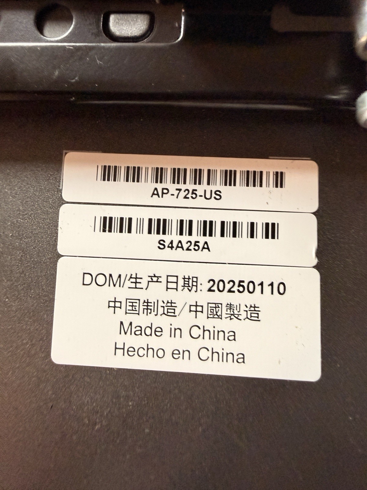 HPE Aruba AP-725-US S4A25A Wireless Access Point