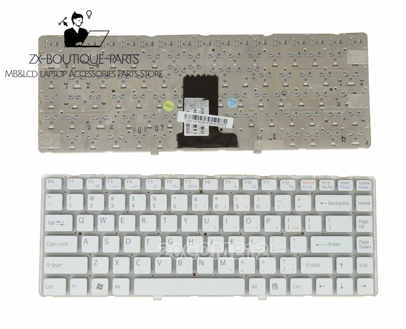 New OEM SONY VAIO VPC EA VPCEA series US Keyboard No frame White
