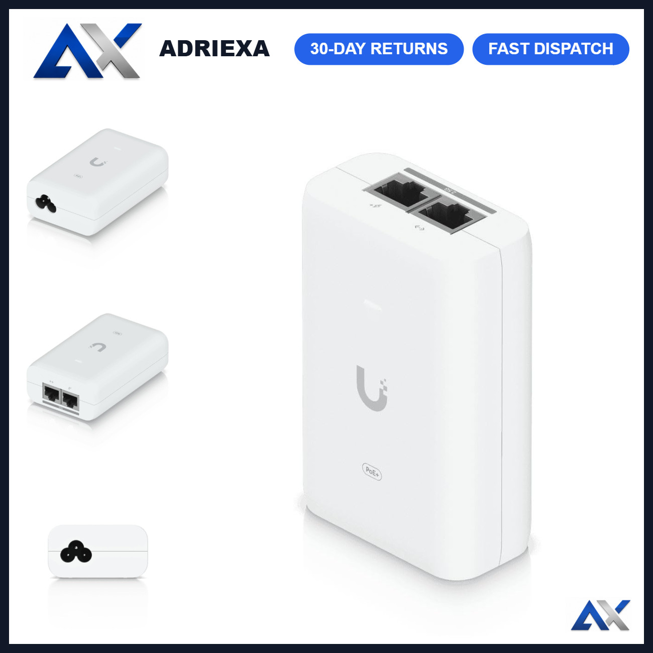 2.5GbE PoE+ Adapter 30W Power over Ethernet for High-Speed Networking