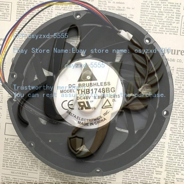 FOR Delta THB1748BG DC 48V 5.80A inverter 17CM 17251 cooling fan 4wires 3wires