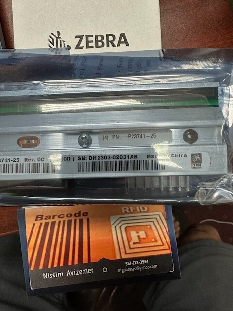 ZEBRA **ORIGINAL** P23741-25 / 4"   Printhead 300DPI Head NEW **US SHIP**
