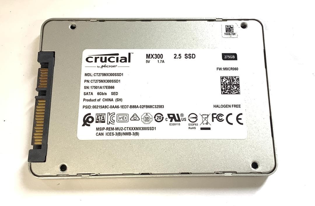 Crucial CT275MX300SSD1 275GB SATA 2.5 SSD Solid State Drive Tested