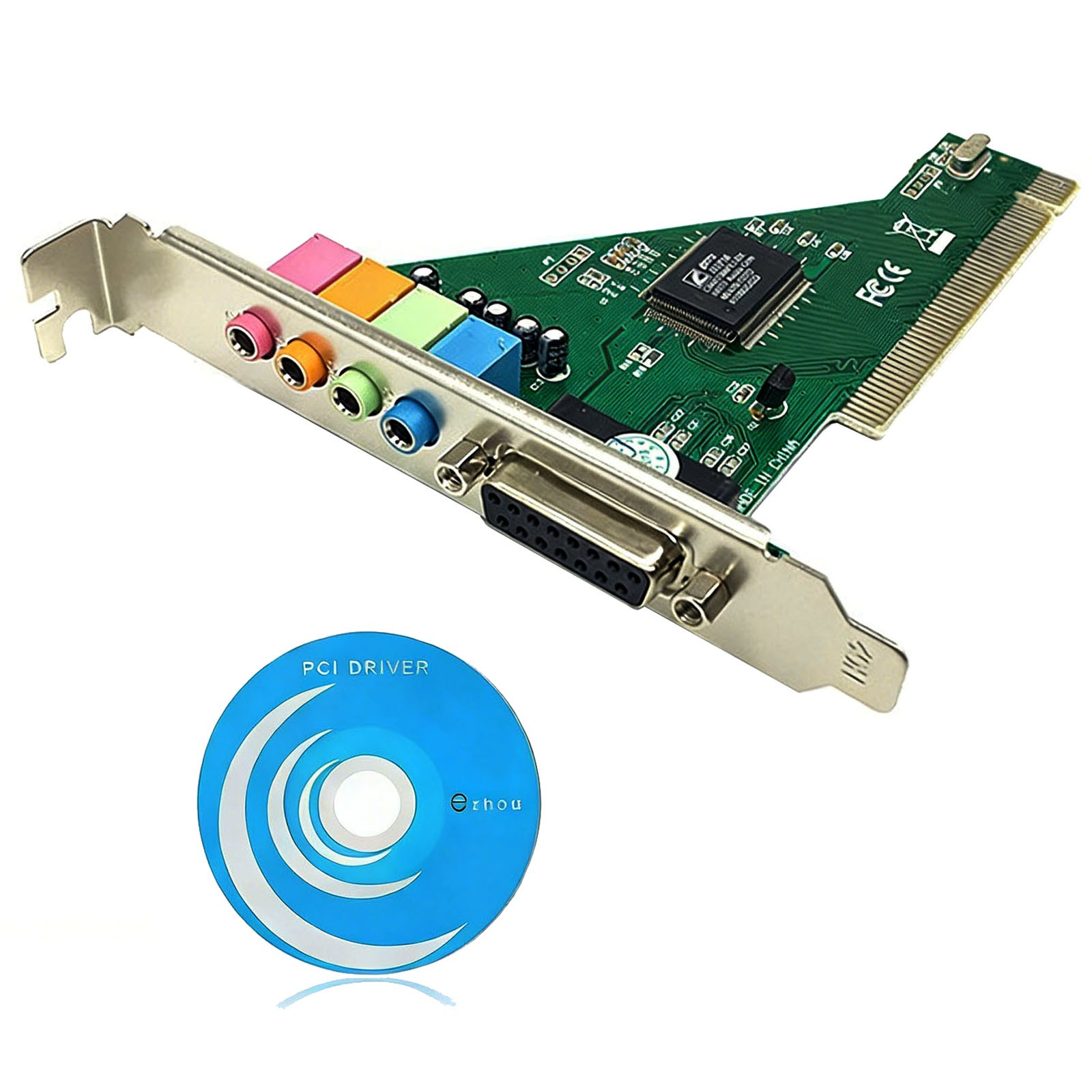 4 Channel 5.1 PCI Sound Card 3D Audio Surround MIDI for PC Windows 10