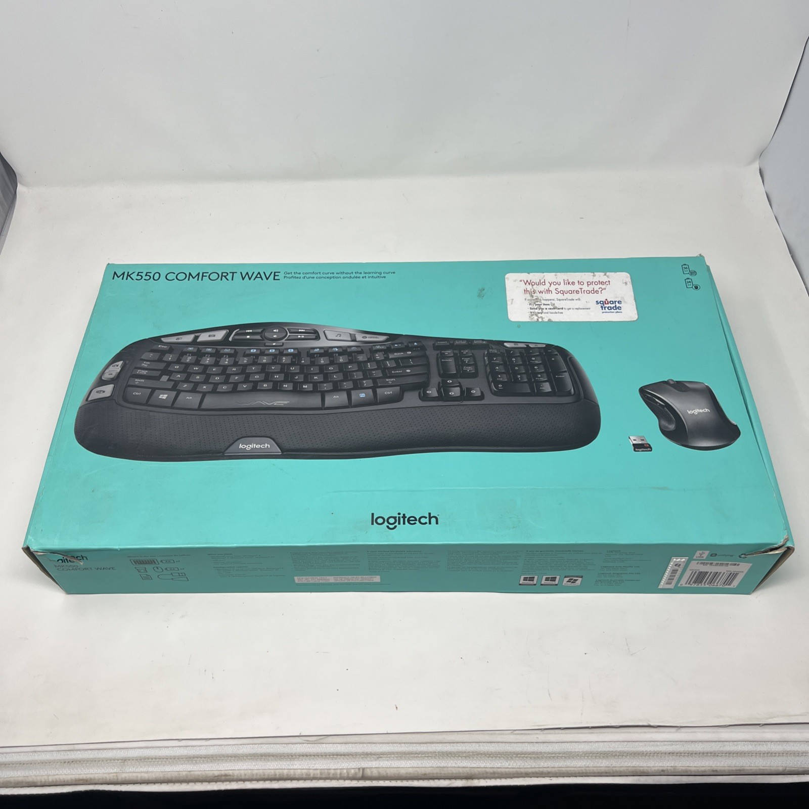 Logitech MK550 Comfort Wave Wireless Keyboard K350 Mouse Combo – Good Condition.