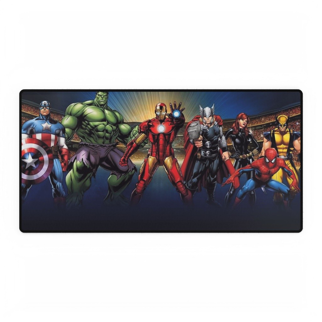 Marvel Superheroes Classic Avengers And X-Men Team Lineup Mouse Pad Desk Mats
