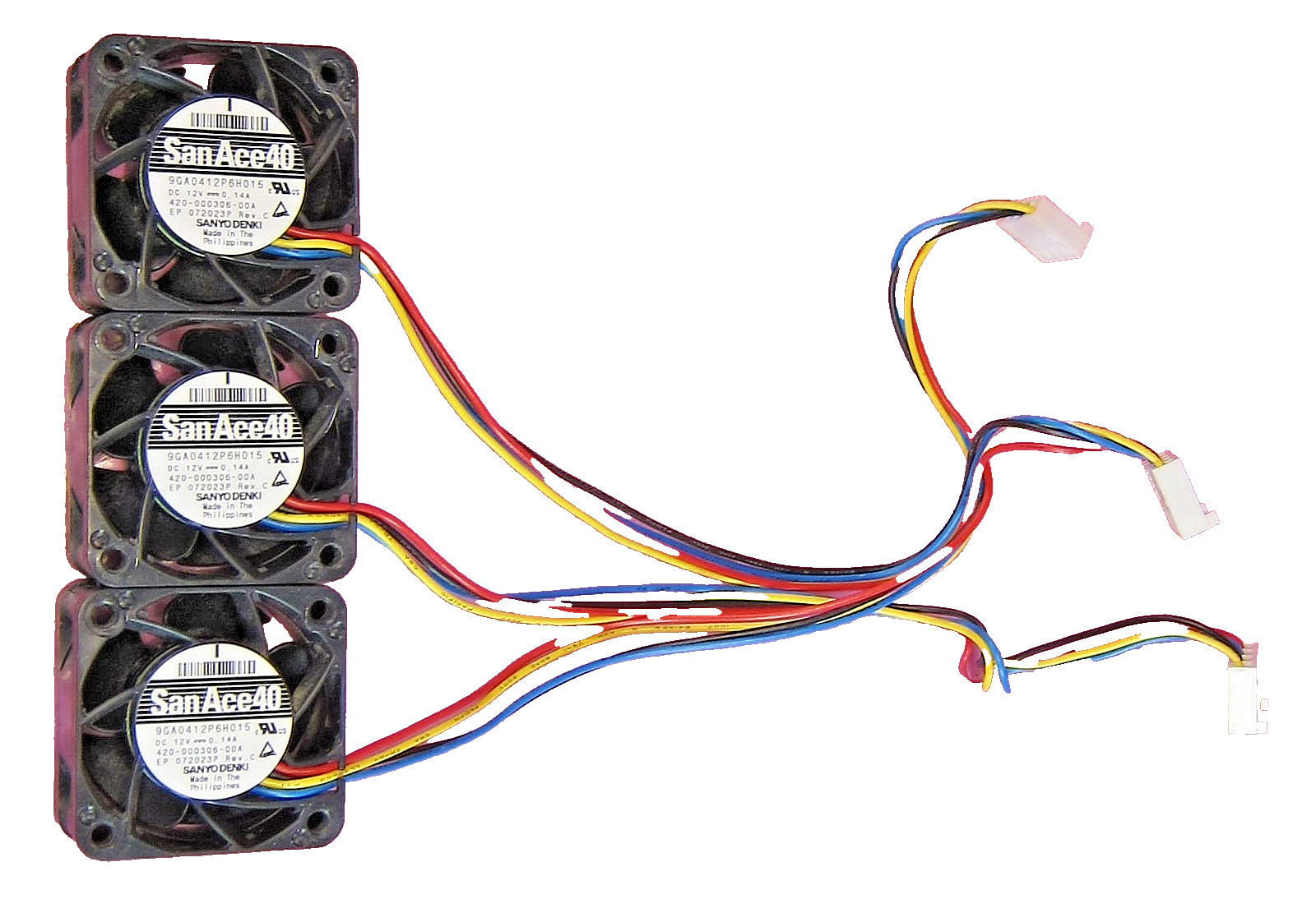 Lot of 3Pcs Genuine Sanyo Denki SanAce 40 Fan compatible with Palo Alto PA-850