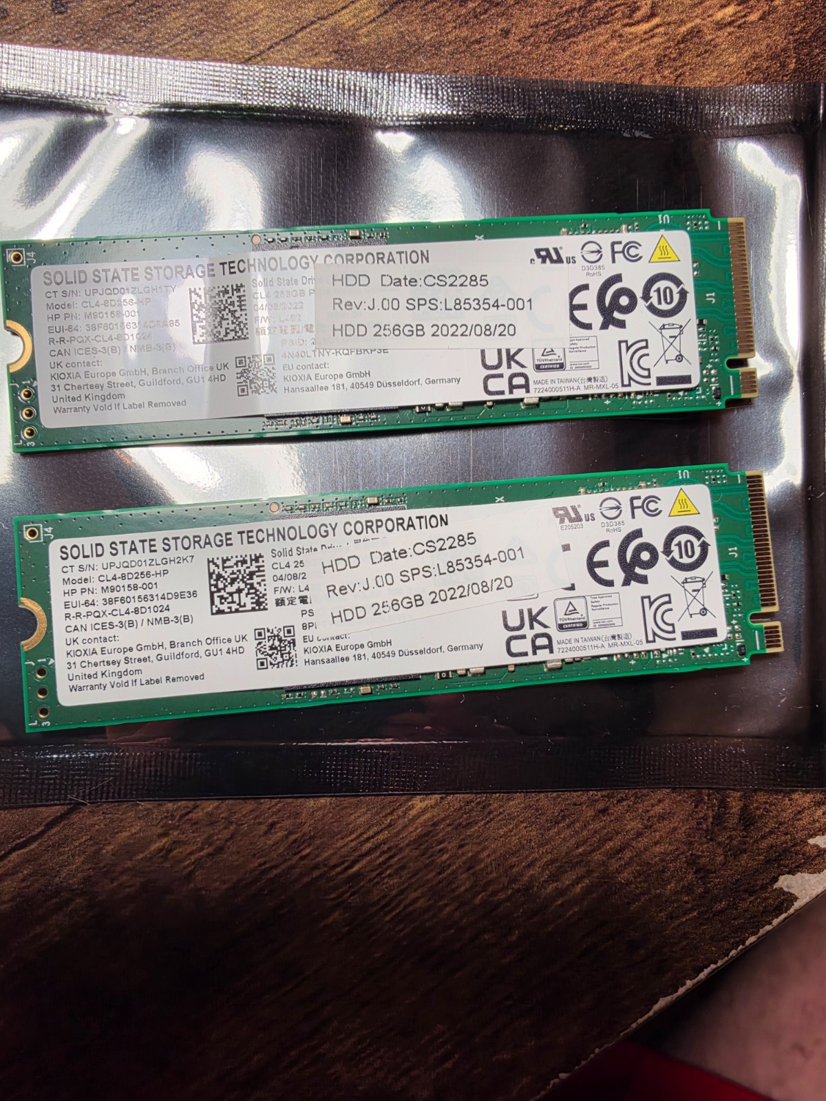 SSSTC CL4 NVMe SSD 256GB M.2 CL4-8D256-HP M90158-001 Gen4x4