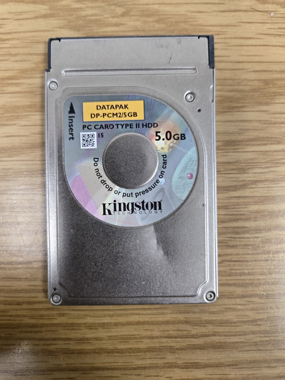 Kingston DataPak Type II PC Card hard disk drive