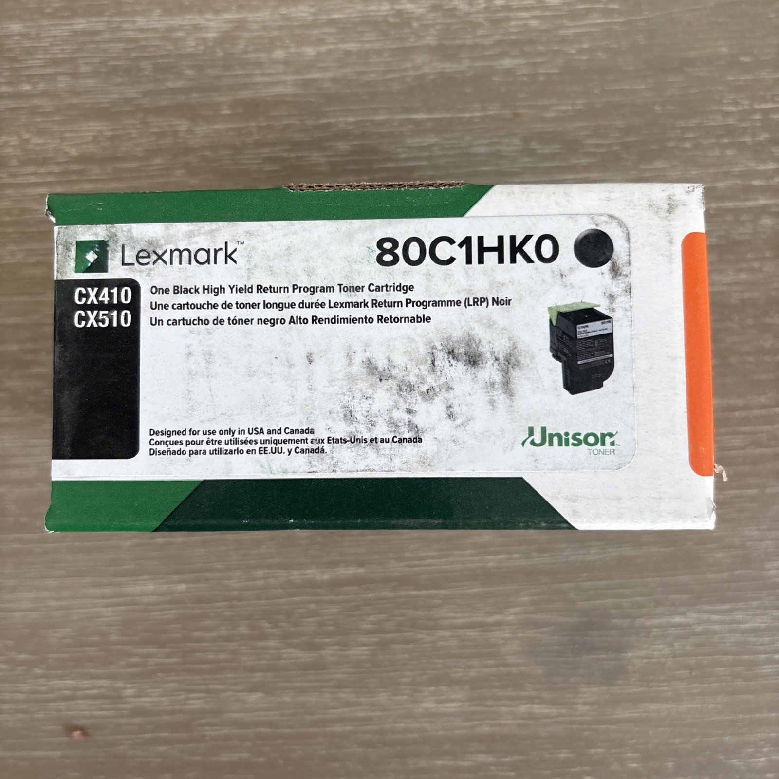 Genuine LEXMARK 80C1HK0 High Yield BLACK TONER For CX410 CX510 Printers Sealed