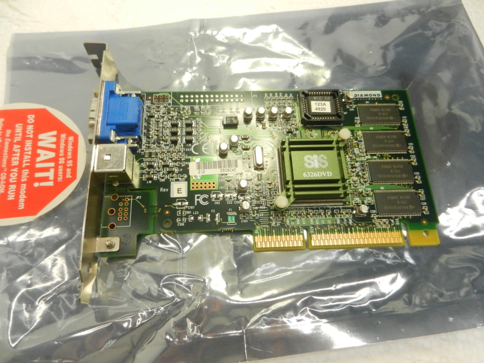 Diamond Multimedia SPDSTR A70 1998 VGA Card VINTAGE GRAPHICS ADAPTER