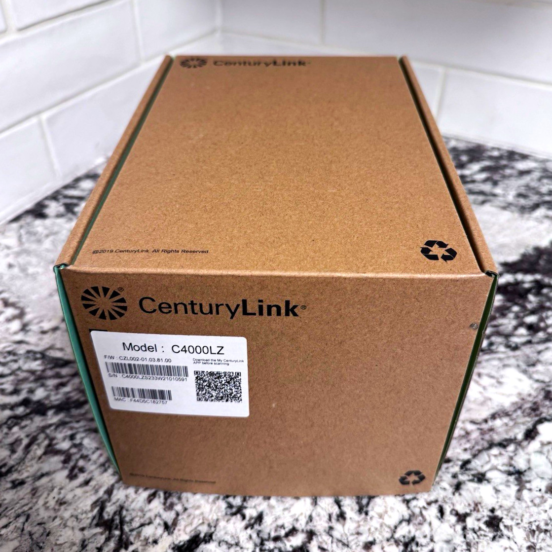 CenturyLink C4000LZ White Modem Router new in open box 