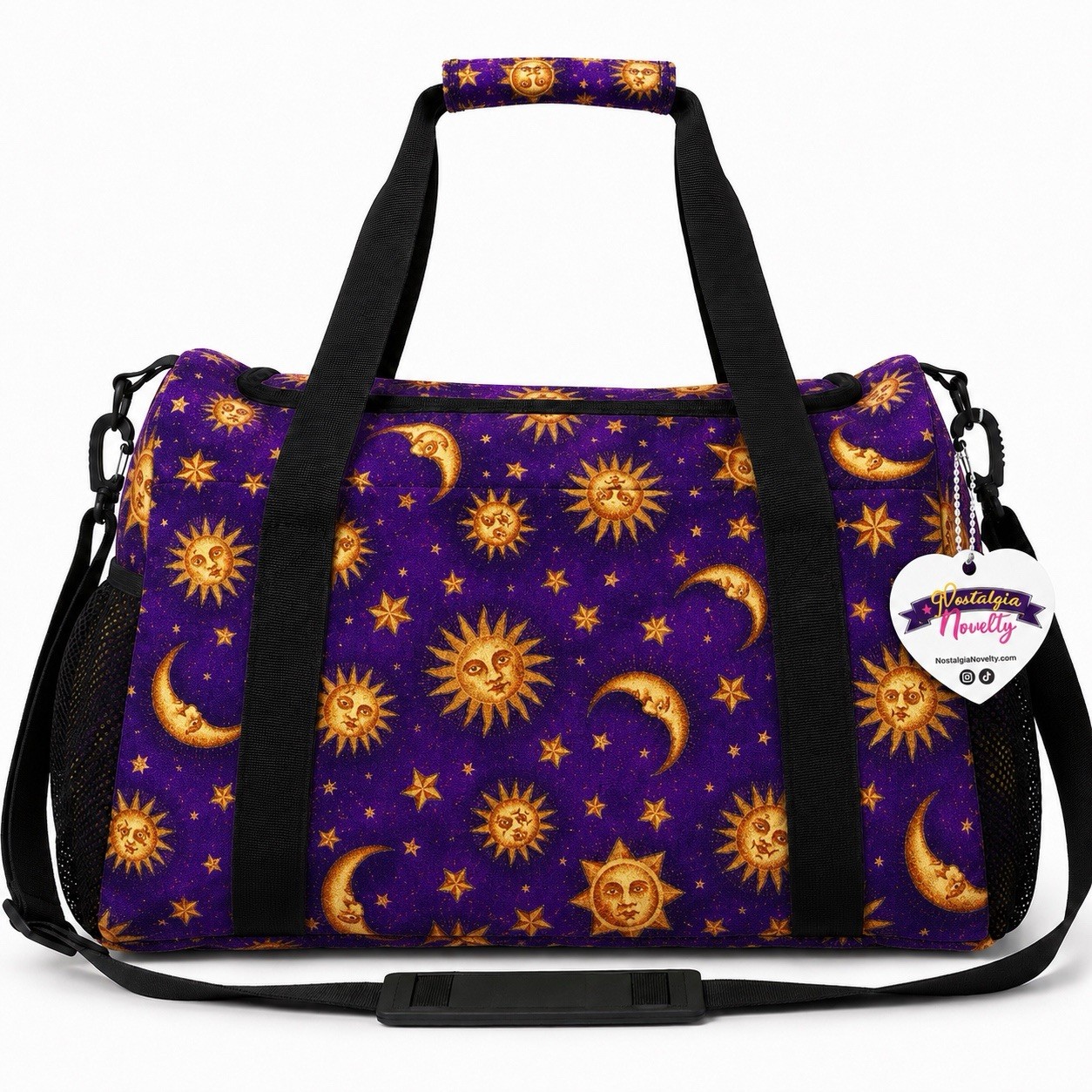 VTG Inspired 90’s Celestial Sun Moon Luggage Duffle bag Whimsigoth decor Y2K