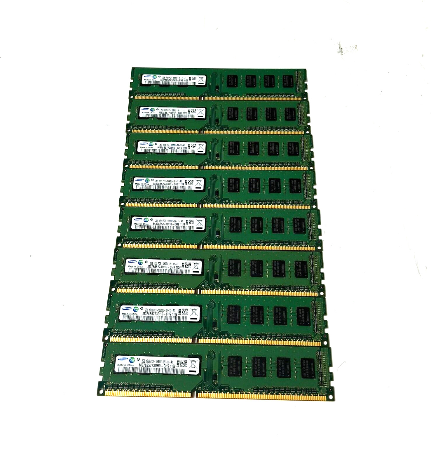 Samsung (8 X 2GB) 1RX8 PC3 10600U-09 - 11- A1 Ram Desktop Memory