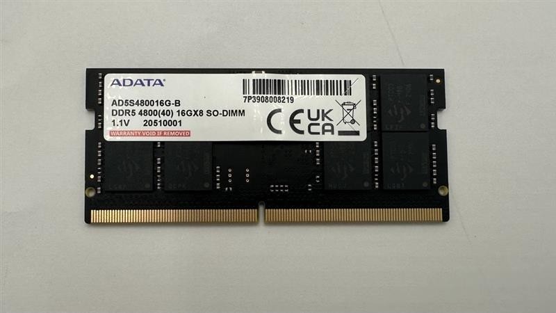 ADATA 16GB DDR5-5600 SODIMM - AD5S480016G-B