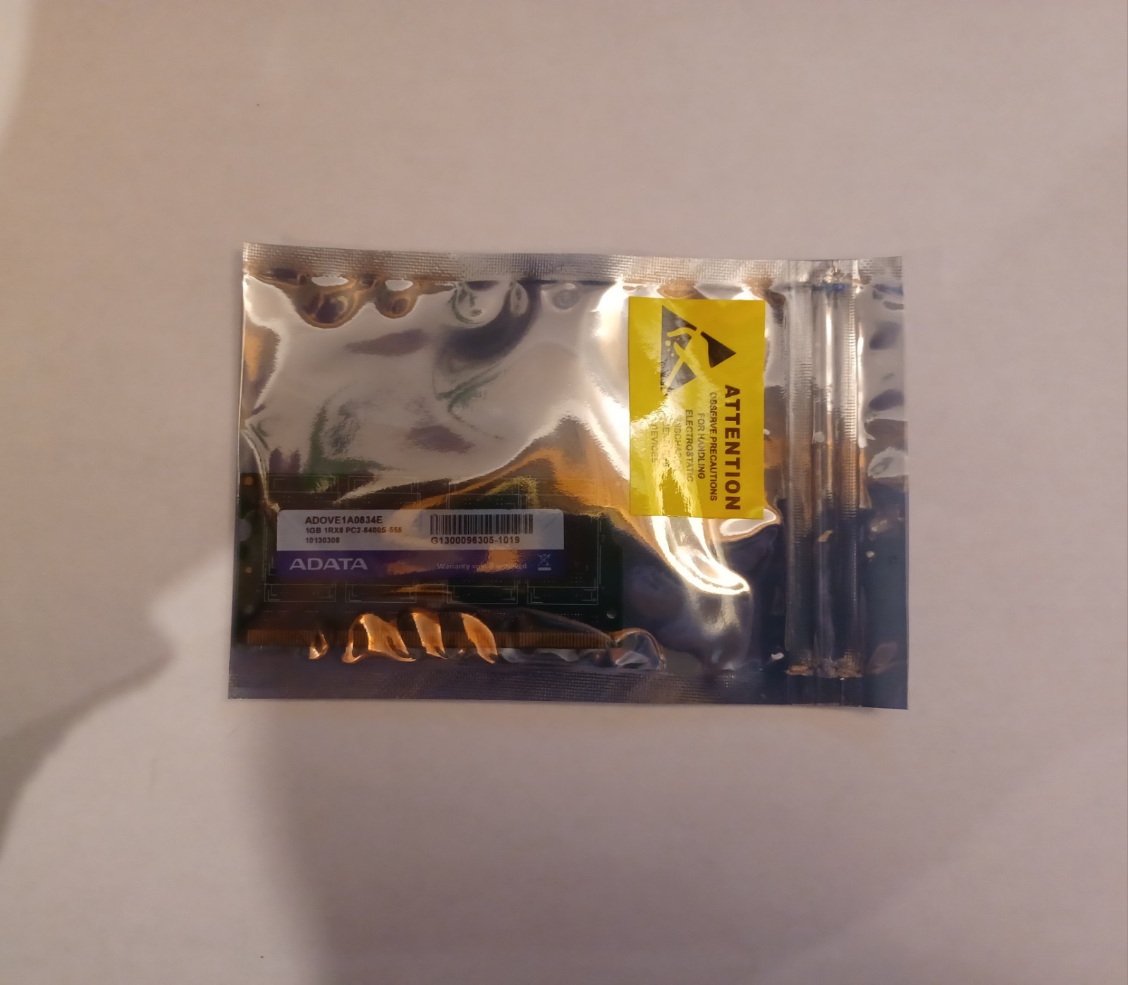 Adata Technology 1 GB SO-DIMM 800 MHz DDR2 Memory (ADOVE1A0834E)