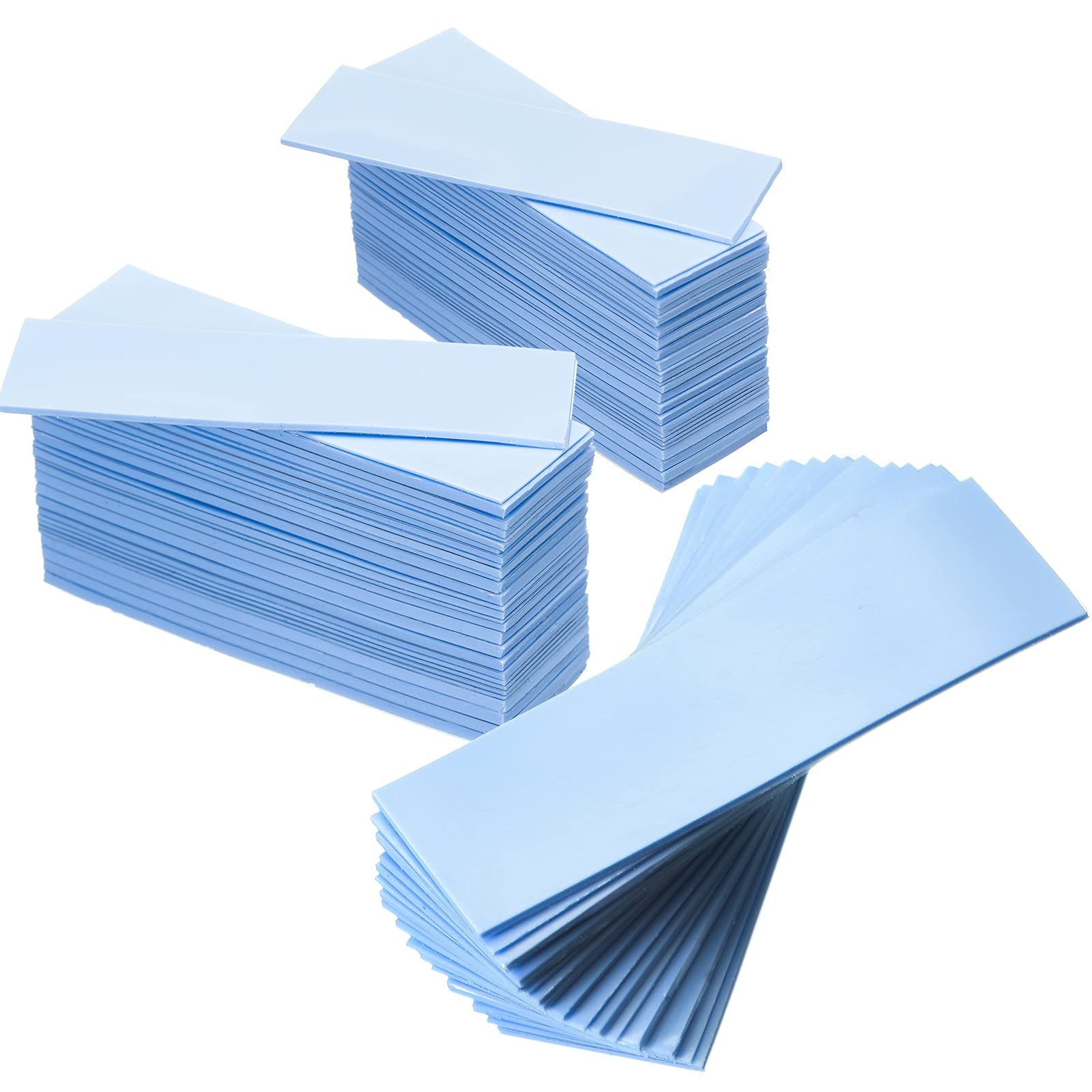 Outus 30 Pieces 2.6 x 0.8 x0.1 Inch Silicone x inches, Light Blue