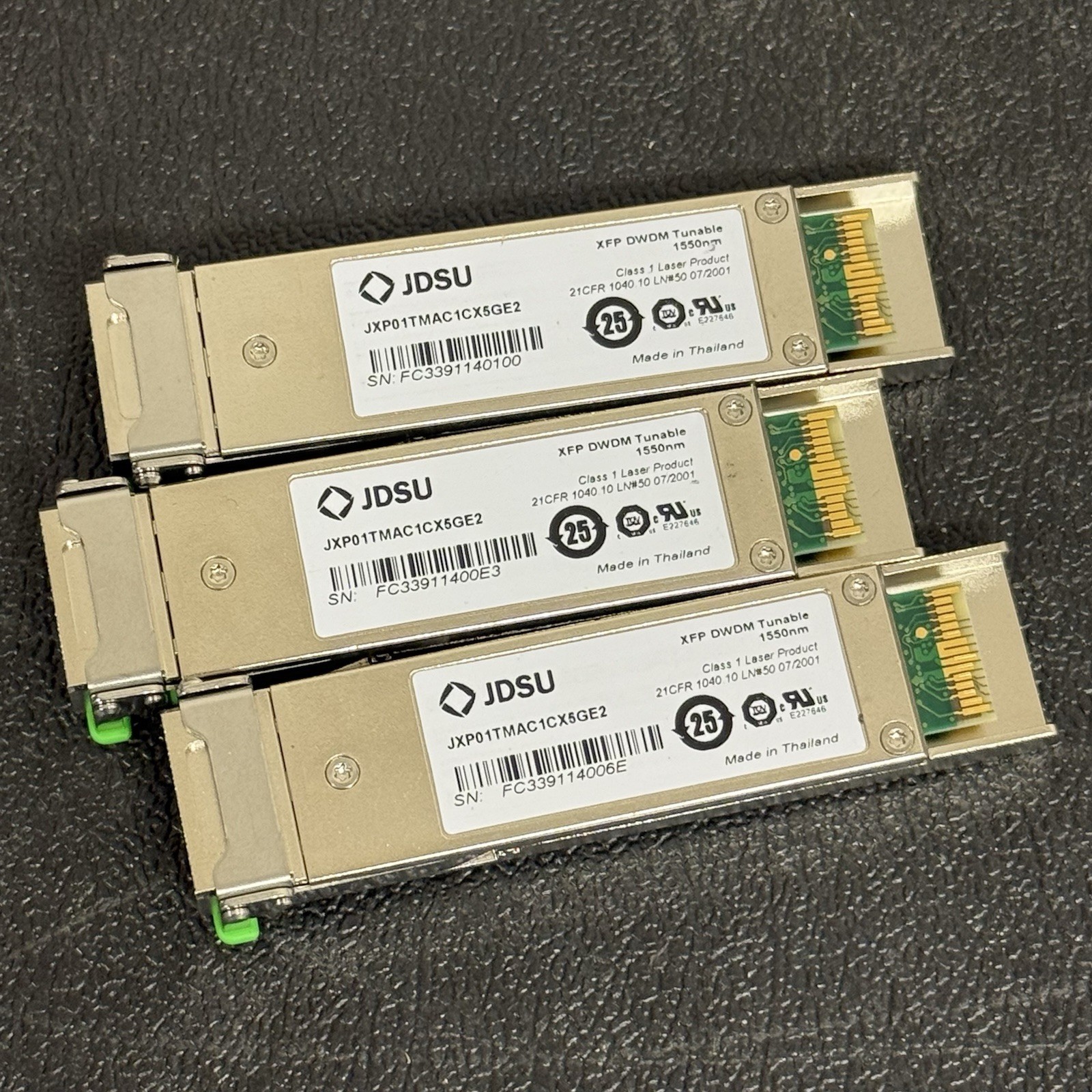 JDSU JXP01TMAC1CX5GE2 10G Tunable DWDM XFP 1550nm 80km Transceiver ONLY ONE PIEC