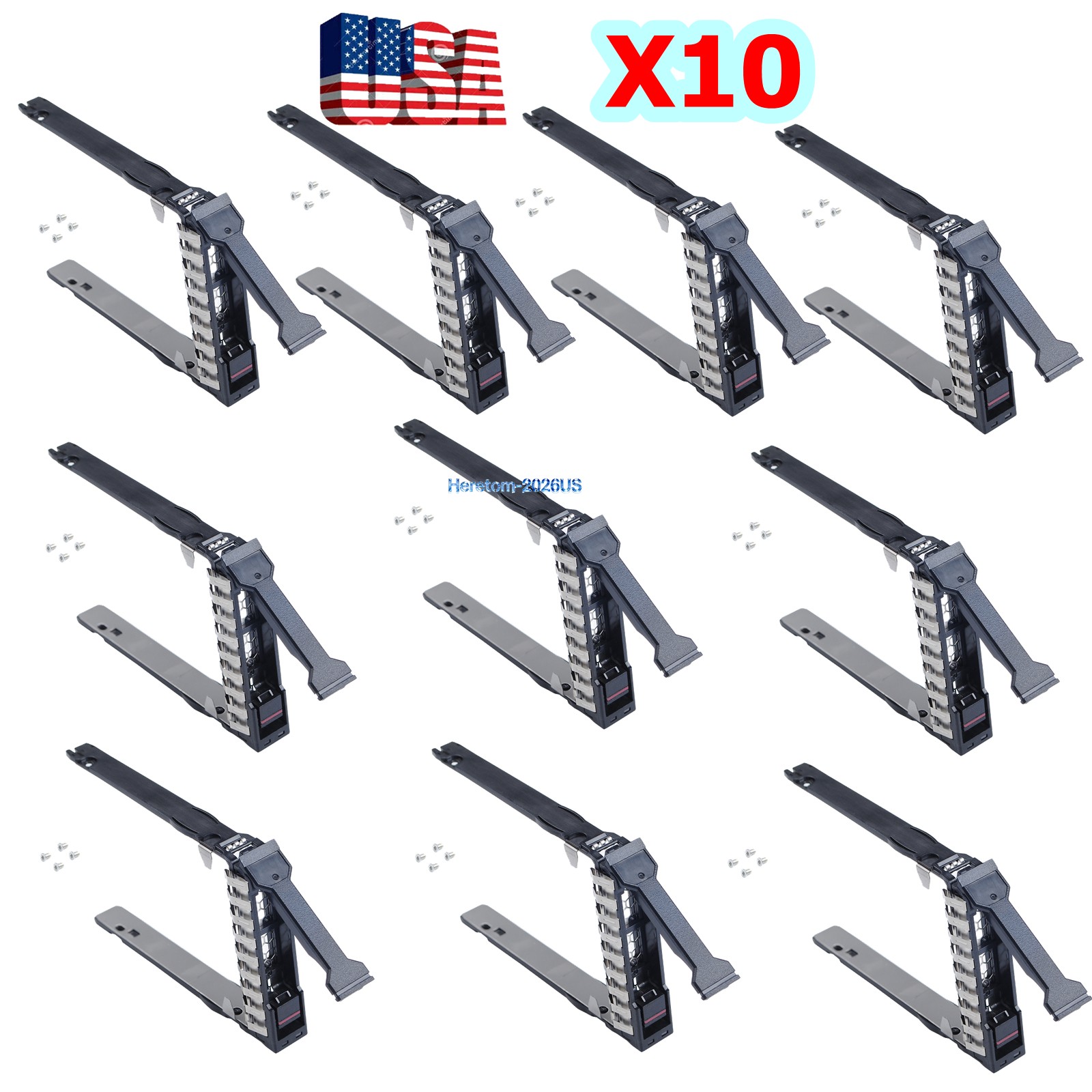 10-Pack New HPE 2.5" HDD Drive Tray Caddy DL365 DL385 325 G10 Gen10 Plus P22892