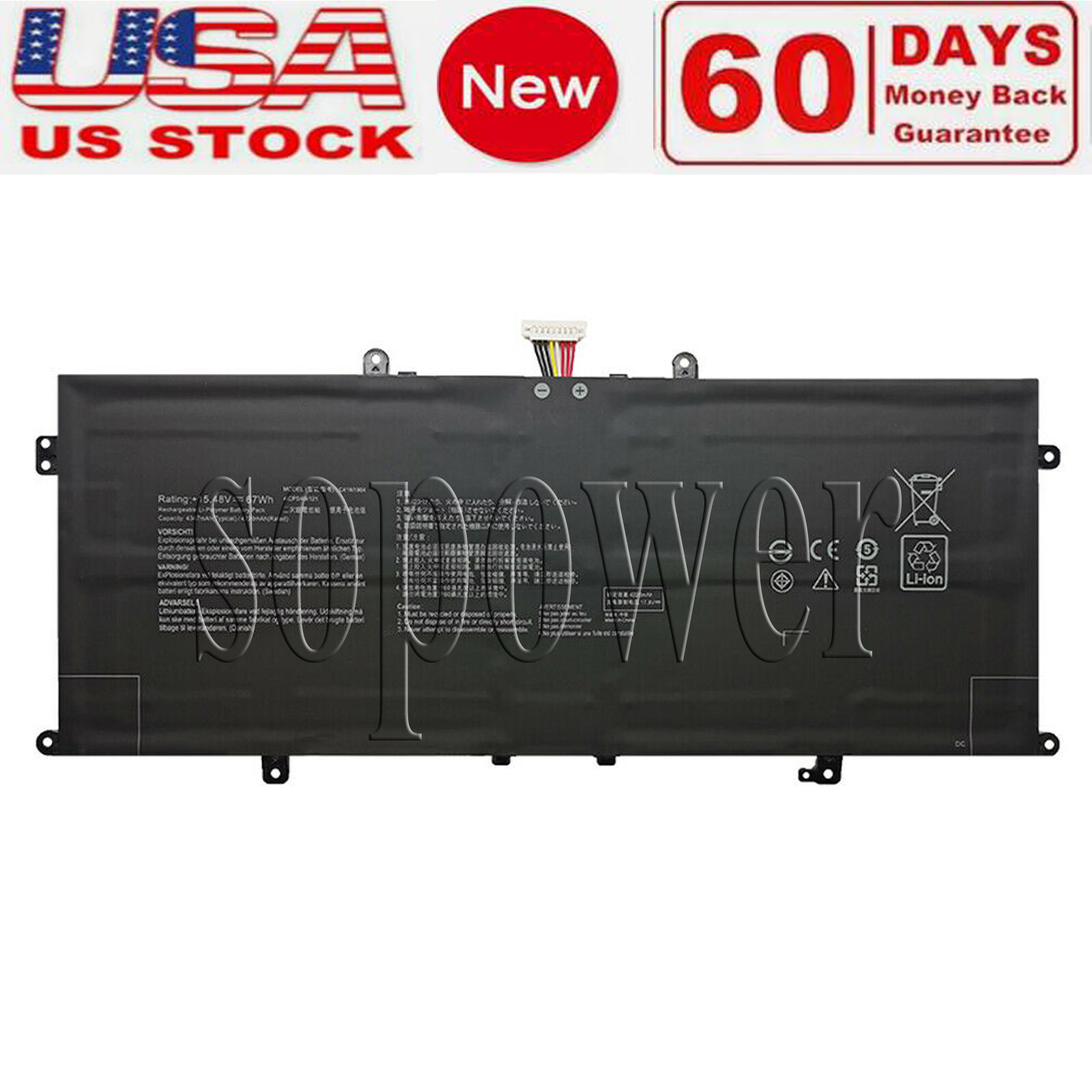 Battery For Asus Zenbook Flip 13 UX363E UX363J UX363EA UX363JA 02B200-03660500, 