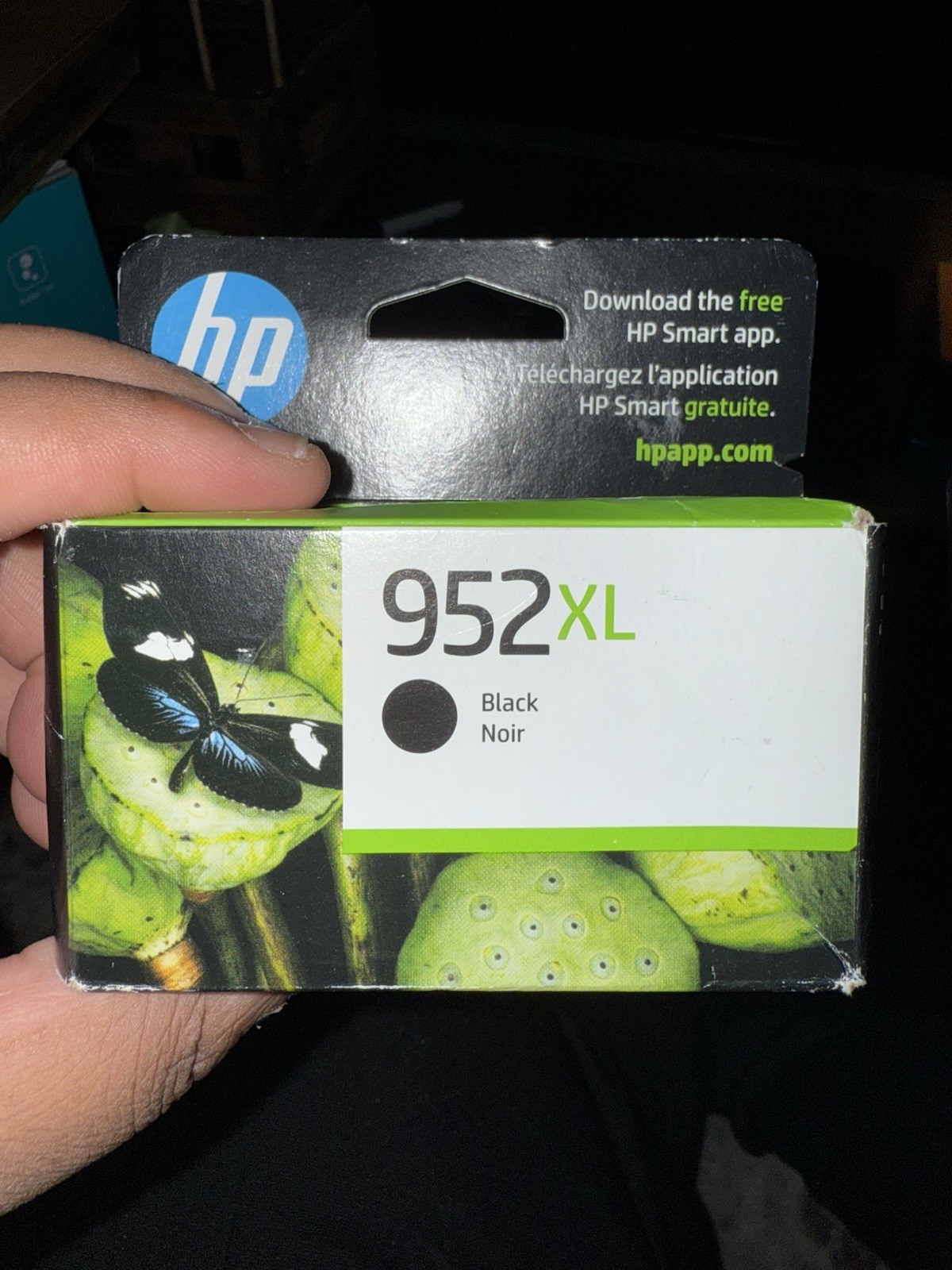 HP 952XL Black Ink Cartridge F6U19AN High Yield Genuine OEM New Sealed Exp 2027