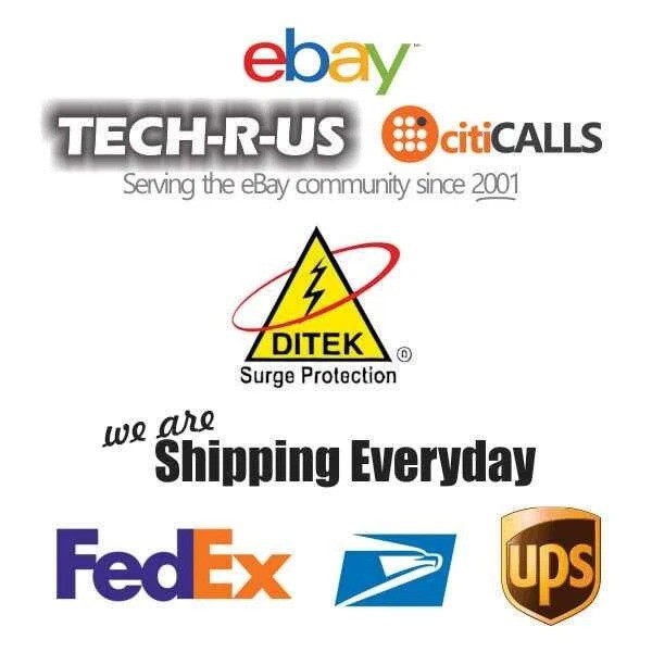 Ditek DTK-WM8NETS 8 Channel Wall Mount POE Ethernet Protector, 1U, Shielded RJ45