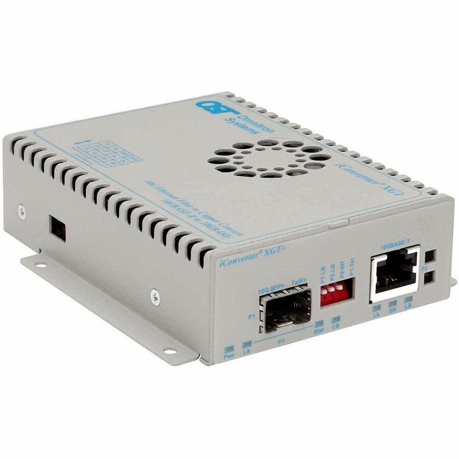 Omnitron Systems 10GBASE-T Ethernet Copper to Fiber Media Converter 8589N0F