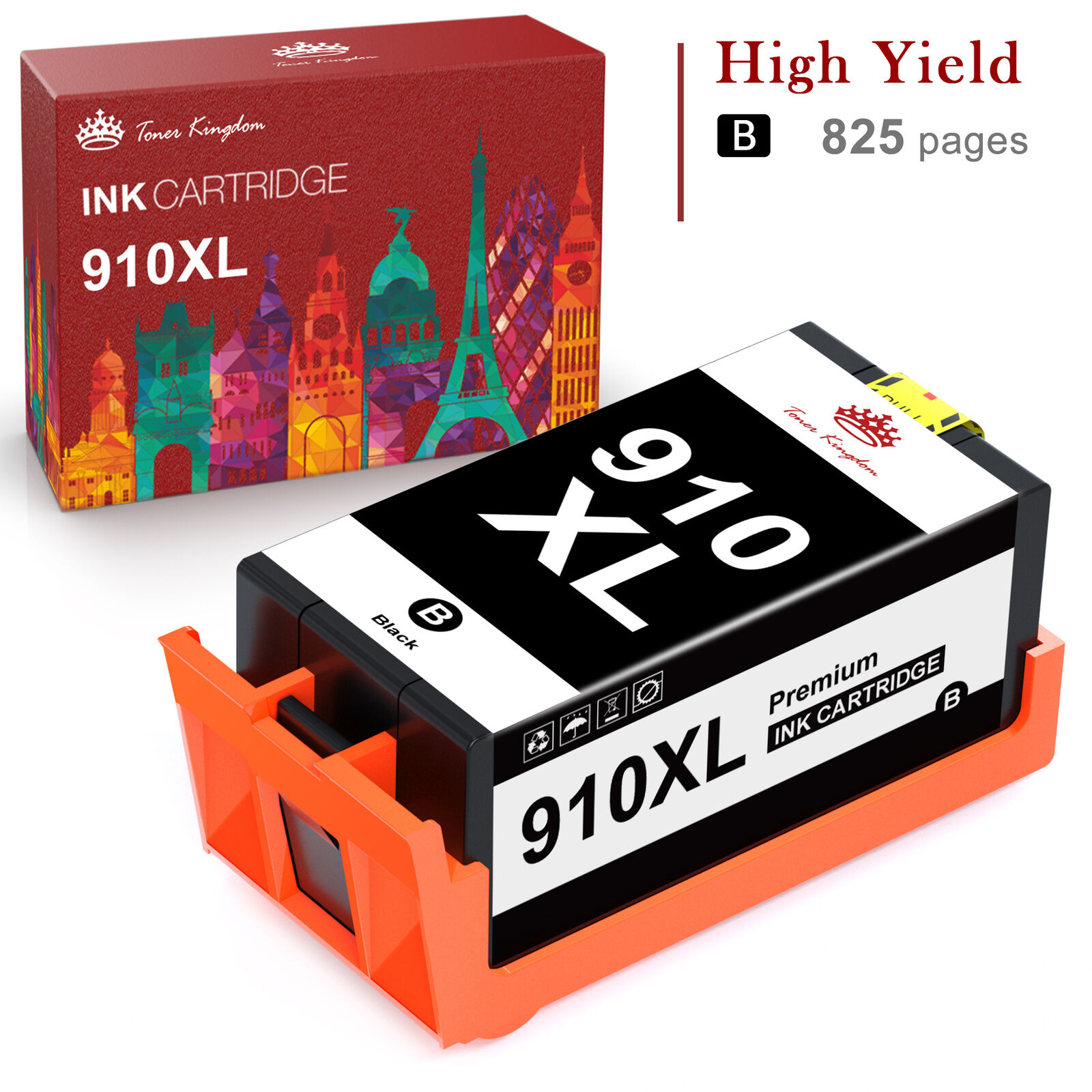 910XL BCMY Ink Cartridge Replacement for HP OFFICEJET PRO 8020 8035 8028 LOT