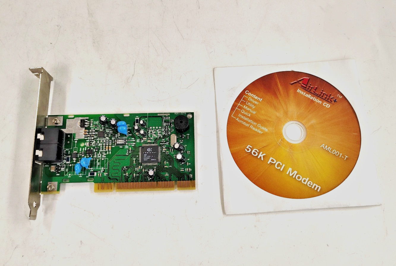 Conexant RD01-D270 56K PCI Data Fax modem card With CD
