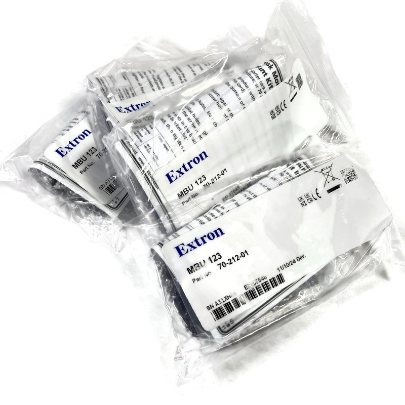Lot of 10 Extron MBU 123 70-212-01 Low-Profile Mount Kit for ½", ¼", 1/8" Racks