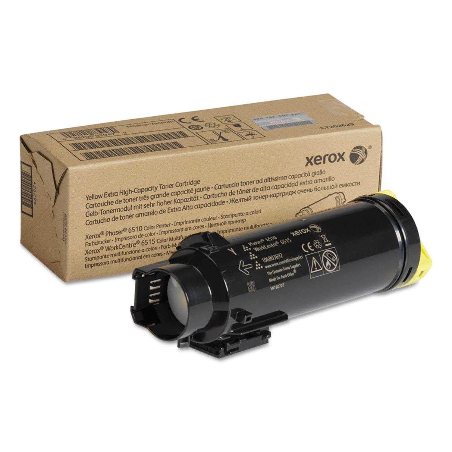 Genuine Xerox 106R03692 Yellow Toner, Brand New Sealed Box, We Ship Fast